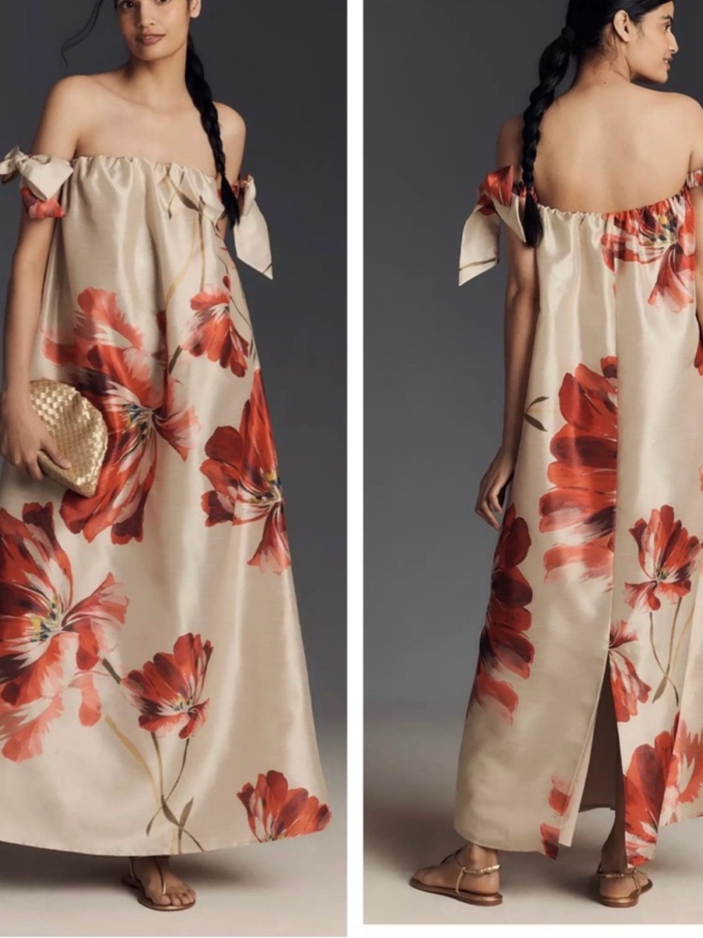 Hutch Iris Off Shoulder Maxi Dress - New

 Missing Detachable off Shoulder Bows